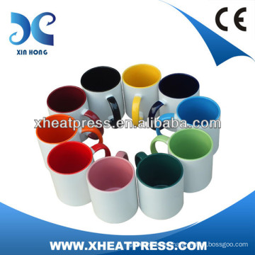 11oz Sublimation Inner & Handle Color Coated Mug/printing machine/personal